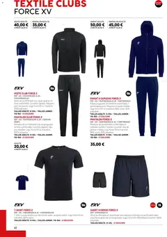 Sport 2000 - Prévisualisation de Sport 2000 Brochure 2026/2027 valide à partir de 01.01.2026 | Page: 42 | Produits: Ceinture, Sweat à capuche, Veste, Pantalon