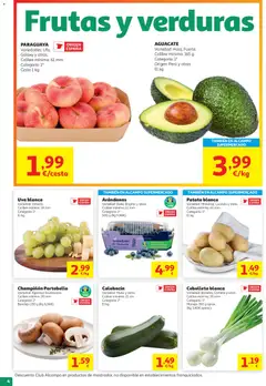 Vista previa Alcampo HG Nacional Unico Litoral válido desde el 29/07/2026 | Página: 4 | Productos: Calabacín, Bandeja, Cesta