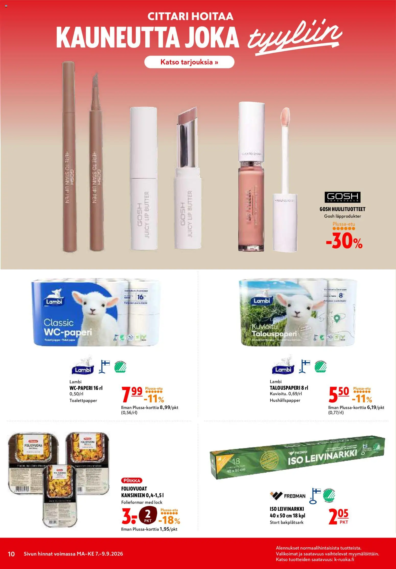 K-Citymarket tarjoukset – voimassa 07/09/2026 alkaen | Sivu: 10