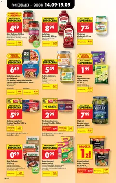 Pogląd oferty "Sałatka rybna proteinowa Go Active, 160 g lub Sałatka z tuńczykiem Marinero, 160 g, Sałatka rybna proteinowa Go Active, 160 g lub Sałatka z tuńczykiem Marinero, 160 g" - ważna od 14.09.2026 | Strona: 64