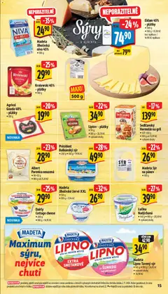 Náhled letáku Sedlčanský Hermelín na gril, Sedlčanský Hermelín na gril • 407-450 g • 100 g od 31,09 Kč • vybrané druhy od 09.09.2026 | Strana: 23