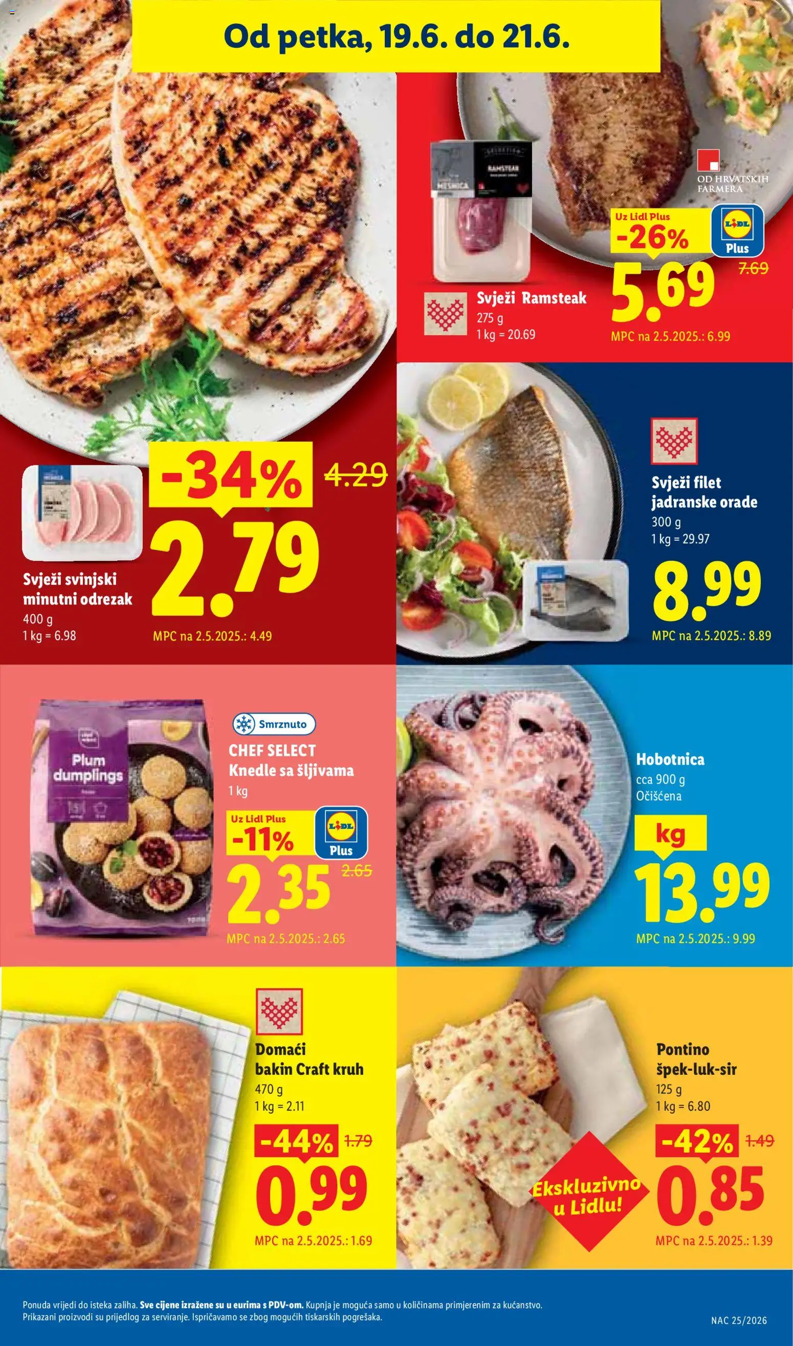 Lidl katalog | vrijedi od 15.06.2026 | Stranica: 61 | Proizvodi: Hobotnica, Kruh