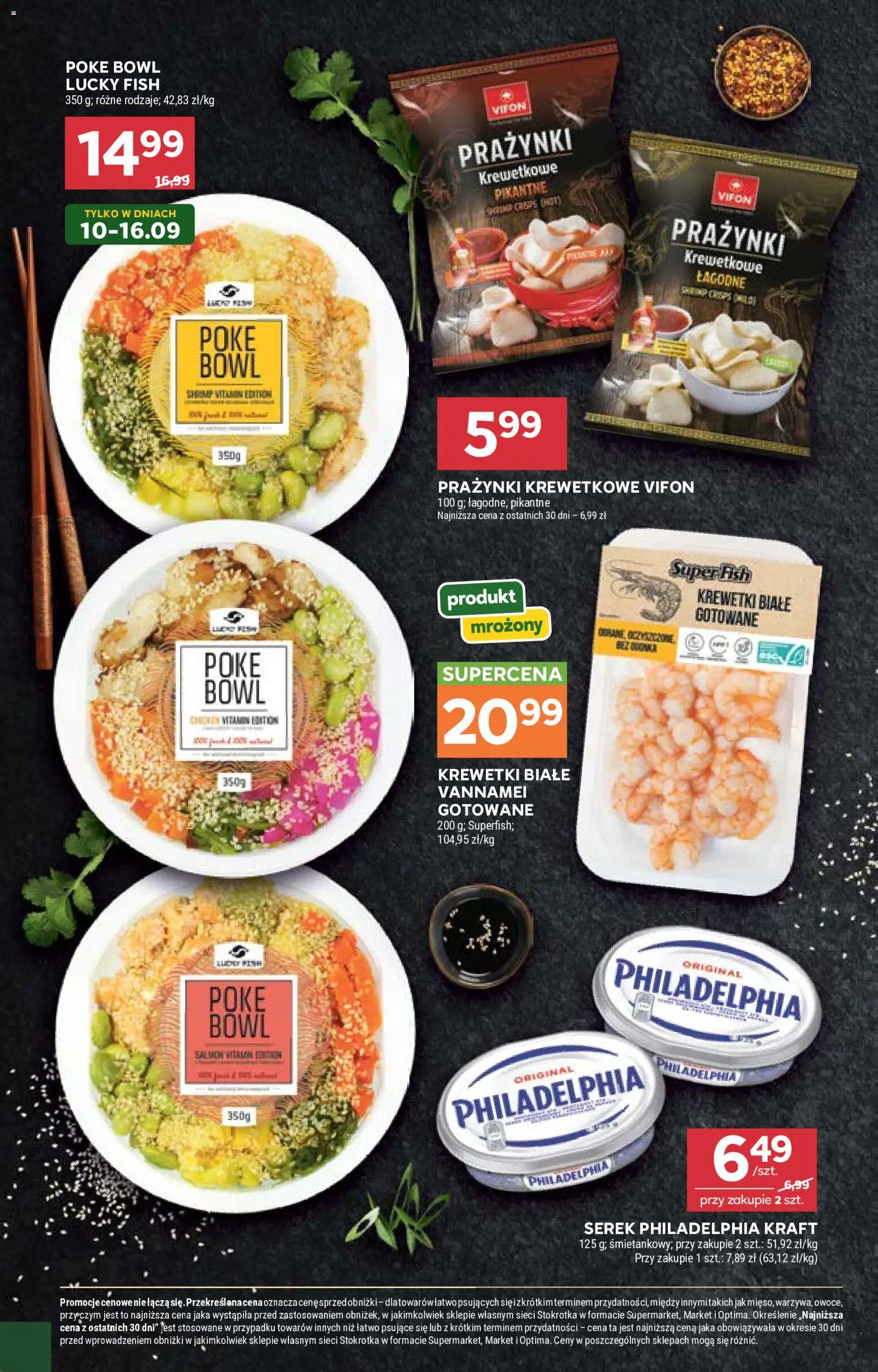 Stokrotka gazetka - Market od 03.09.2026 | Strona: 22 | Produkty: Serek, Stokrotka, Krewetki, Serek philadelphia