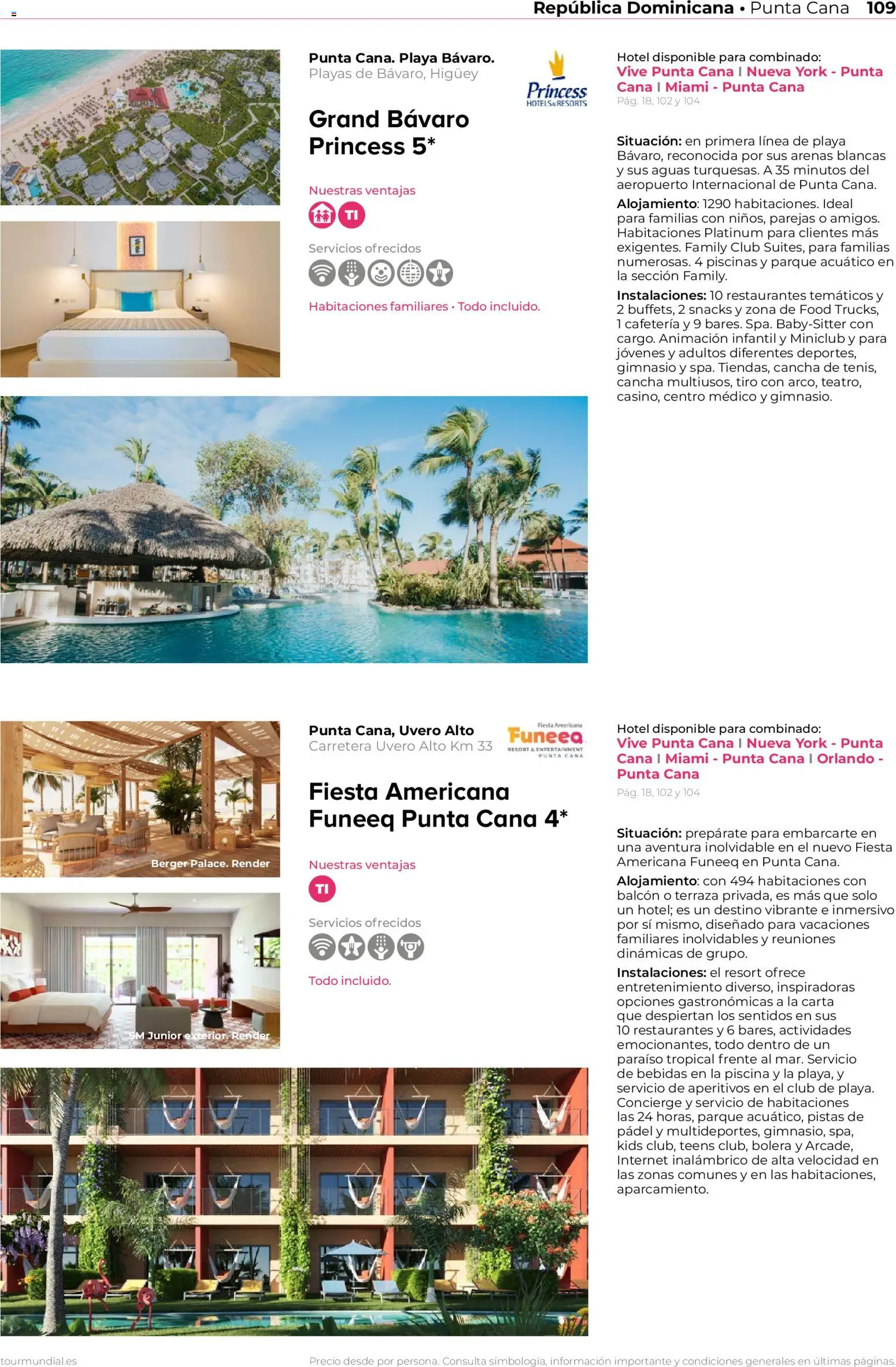 Viajes El Corte Inglés Norteamérica y Caribe │ válido desde el 01/01/2026 | Página: 109 | Productos: Snacks, Bebidas, Piscina