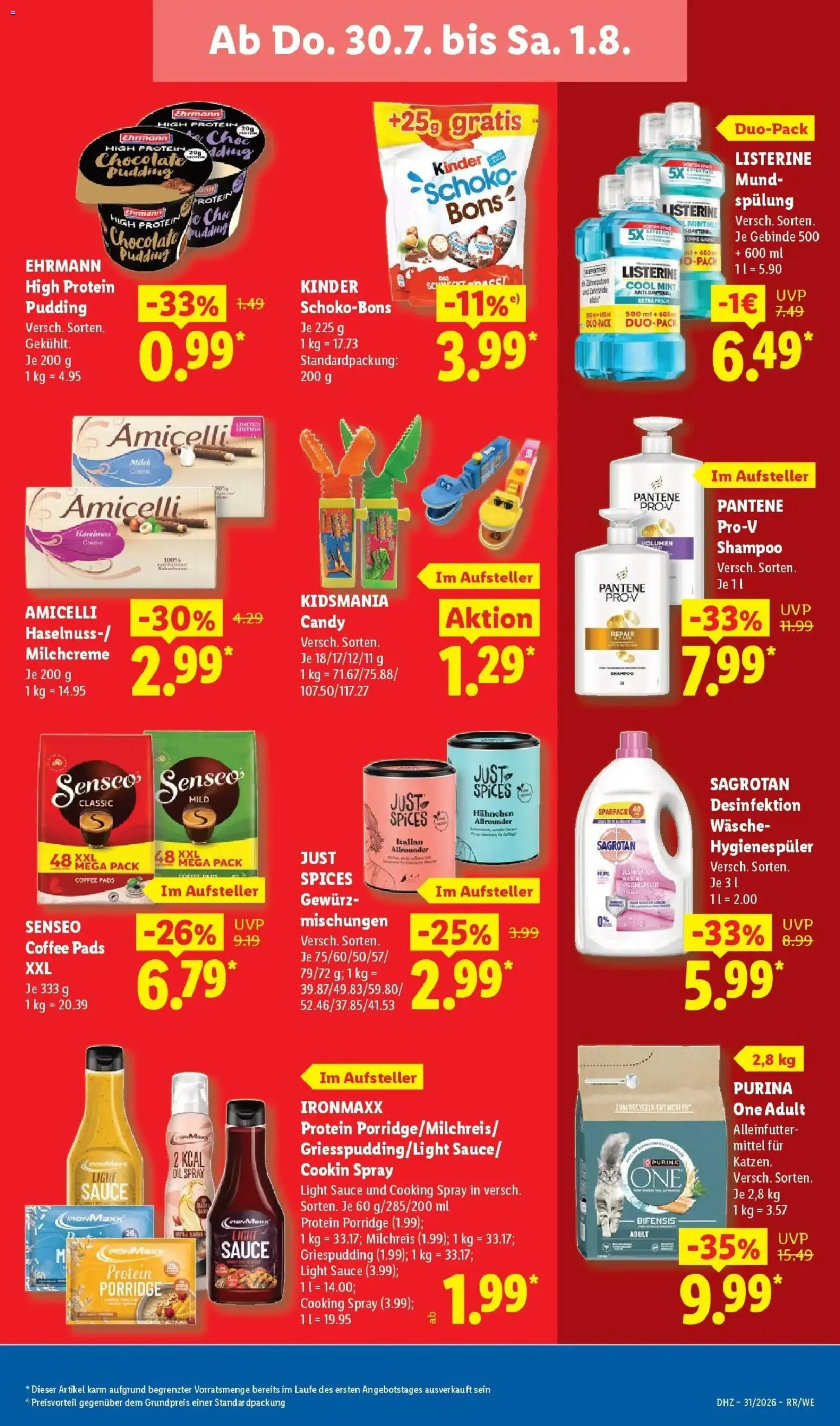 Lidl Prospekt Künzell – gültig ab 27.07.2026 | Seite: 63 | Produkte: Senseo, Hahnchen, Pudding, Listerine