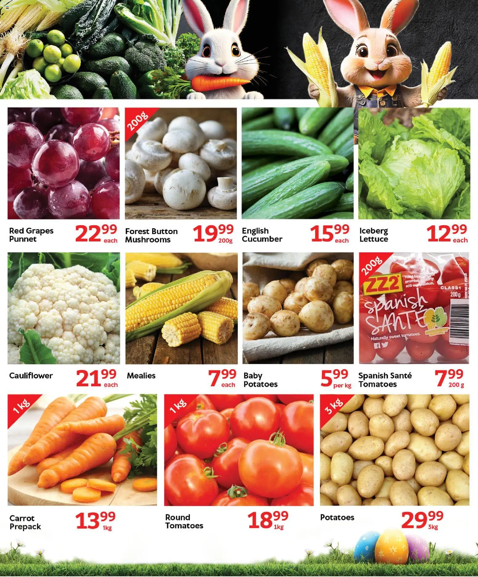 New Oxford Freshmarket catalogue – valid from 11.03.2026 | Page: 7 | Products: Cauliflower, Tomatoes, Potatoes, Grapes