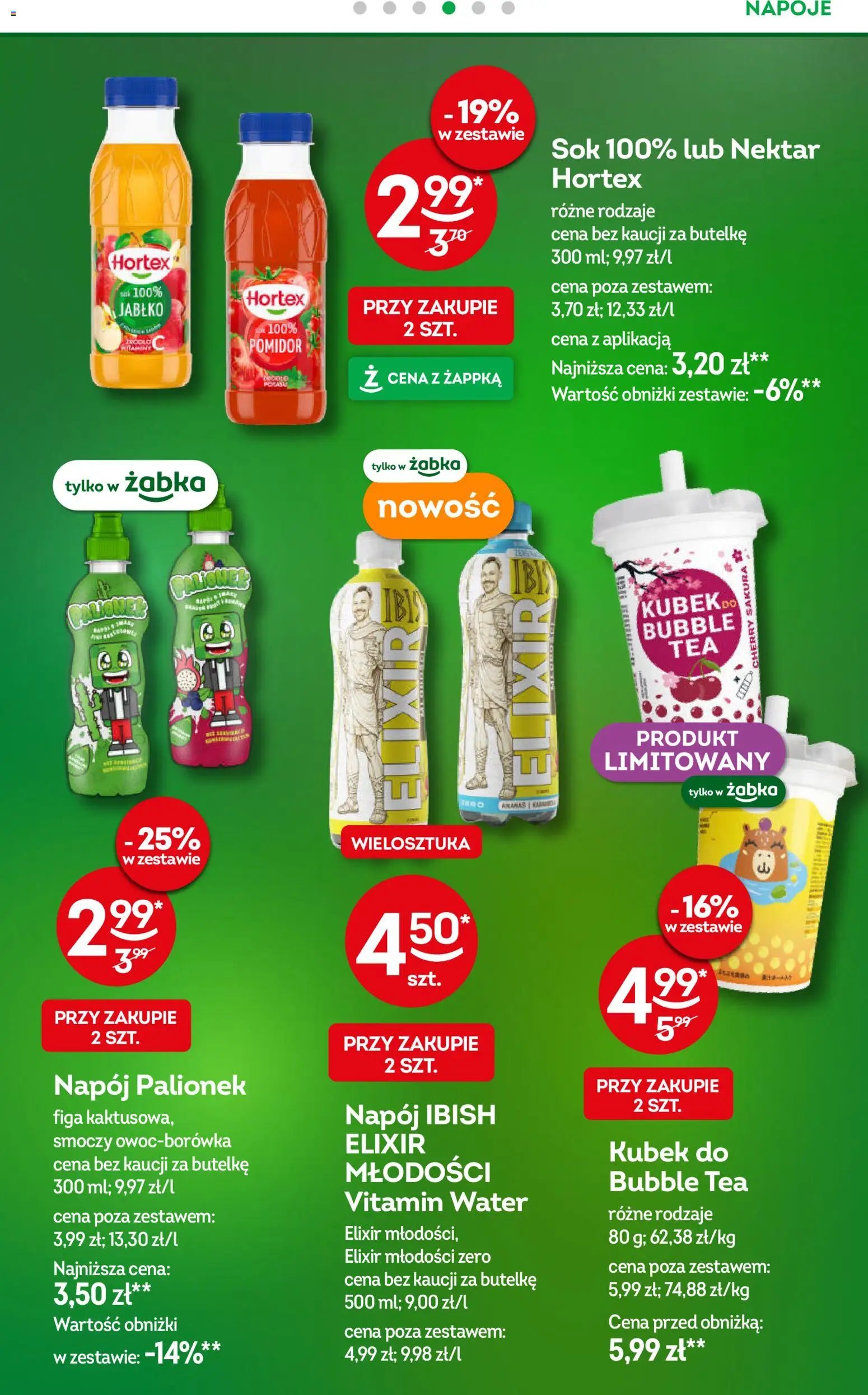Żabka gazetka od 17.06.2026 | Strona: 44 | Produkty: Napoje, Sok, Ananas