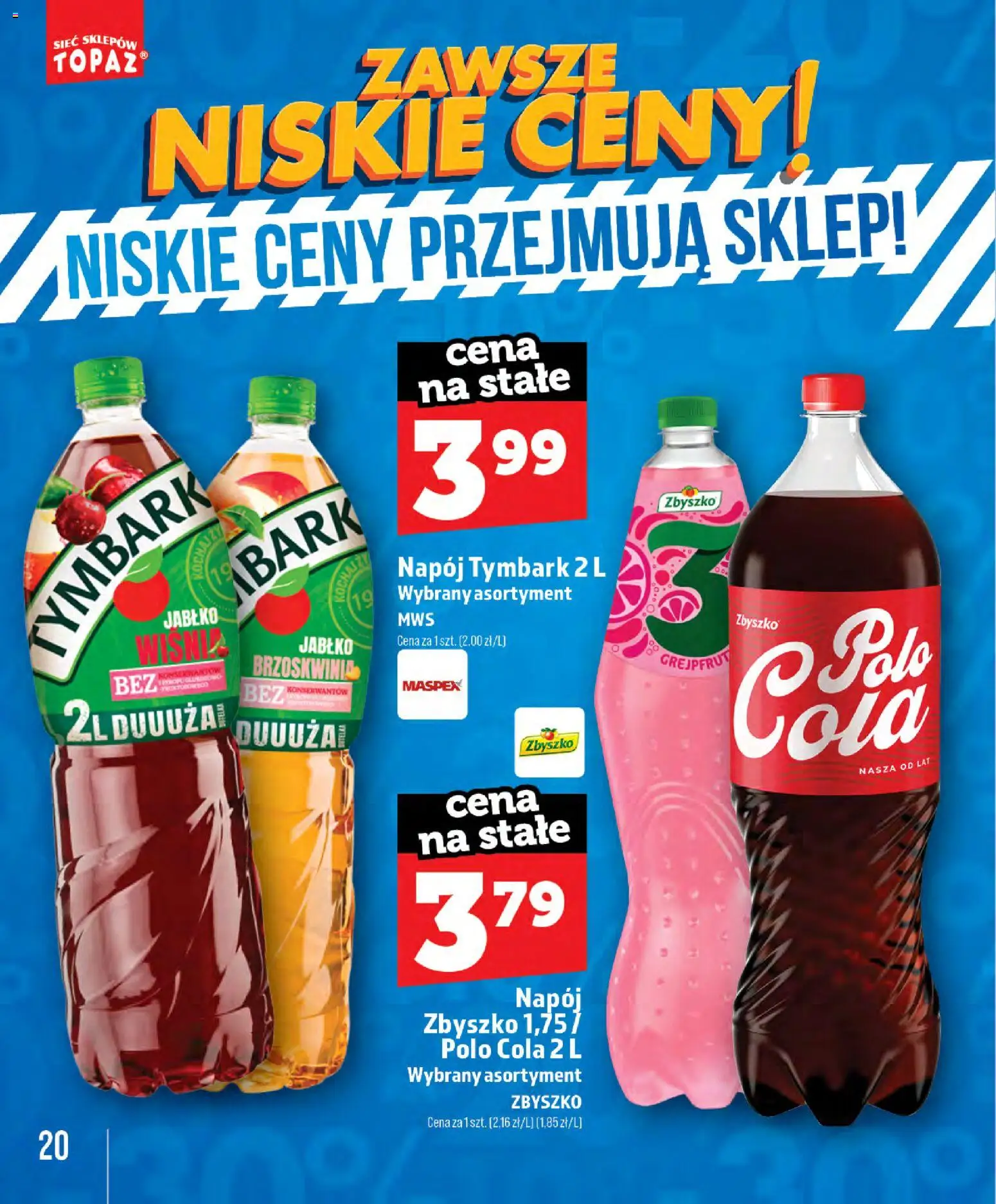 Topaz gazetka - Zawsze Znisike Ceny od 28.05.2026 | Strona: 20 | Produkty: Brzoskwinia, Grejpfrut