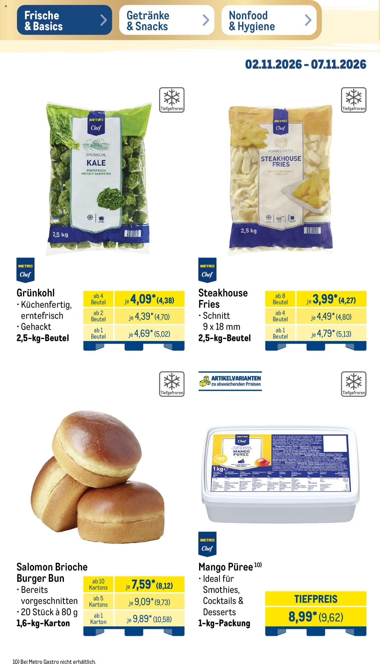 Metro Black Friday – gültig ab 02.11.2026 | Seite: 18 | Produkte: Öl, Pommes, Burger, Pommes frites