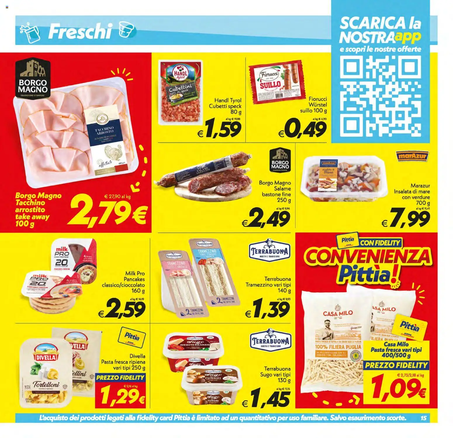 Volantino SuperConveniente del 10/07/2026 | Pagina: 15 | Prodotti: Salame, Wurstel, Funghi, Tramezzino