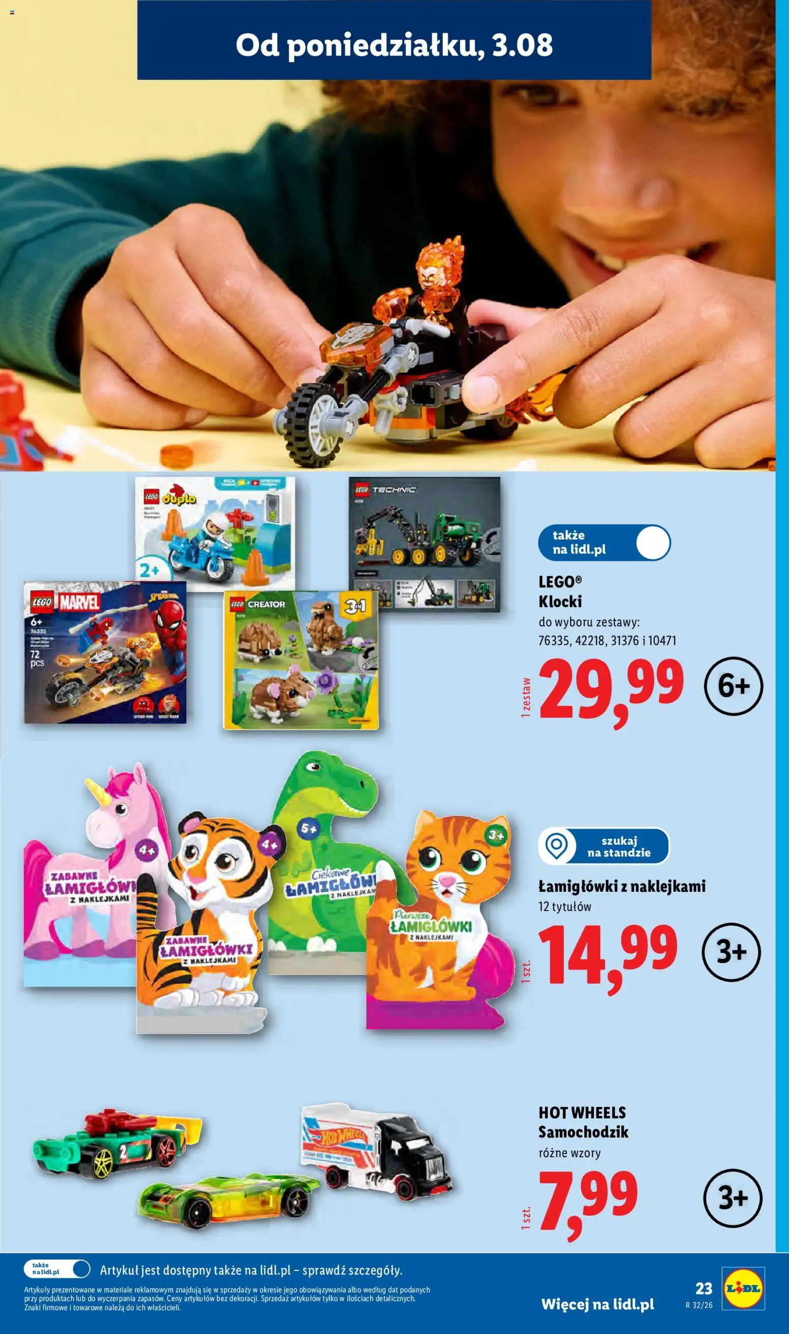 Lidl Polsko katalog od 03.08.2026 | Strana: 27 | Produkty: LEGO, Hot Wheels, Lečo