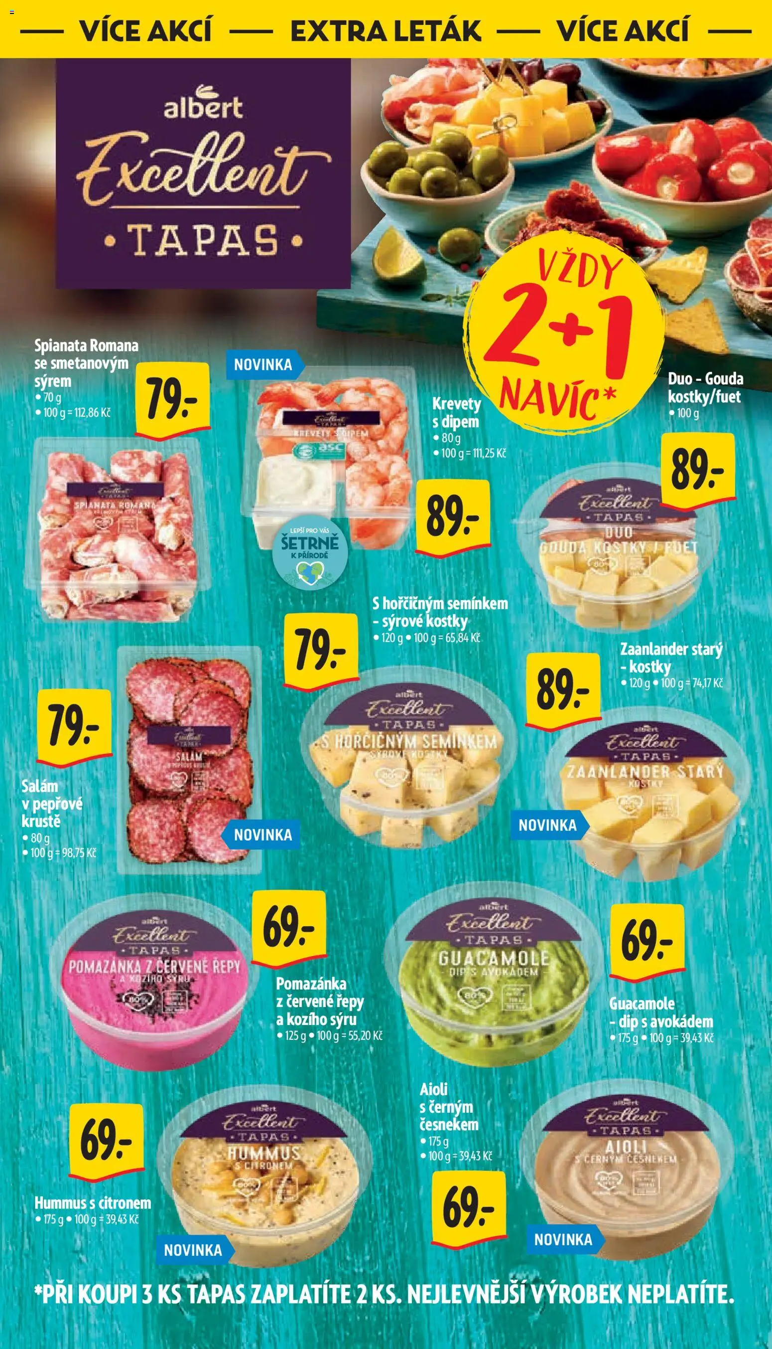 Albert leták - Hypermarket od 02.09.2026 | Strana: 40 | Produkty: Gouda, Pomazánka z červené řepy, Kostky, Guacamole