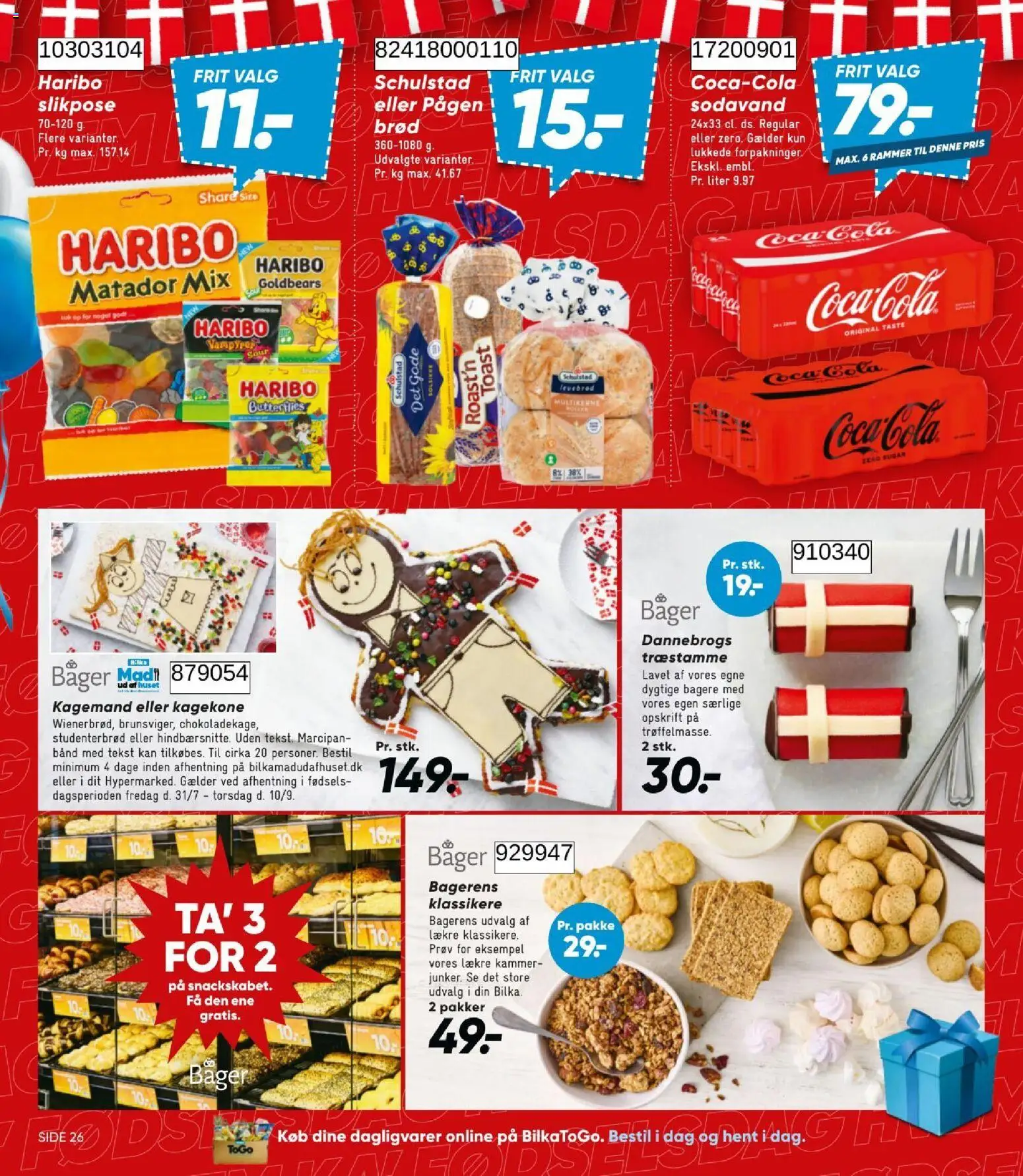 Bilka tilbudsavis – gyldig fra 21/08/2026 | Side: 33 | Produkter: Dagligvarer, Coca Cola, Marcipan, Cola