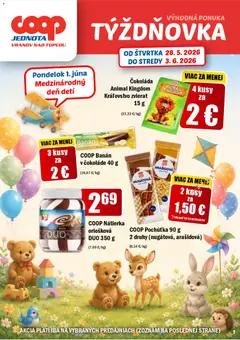 COOP Jednota leták platný od 28.05.2026