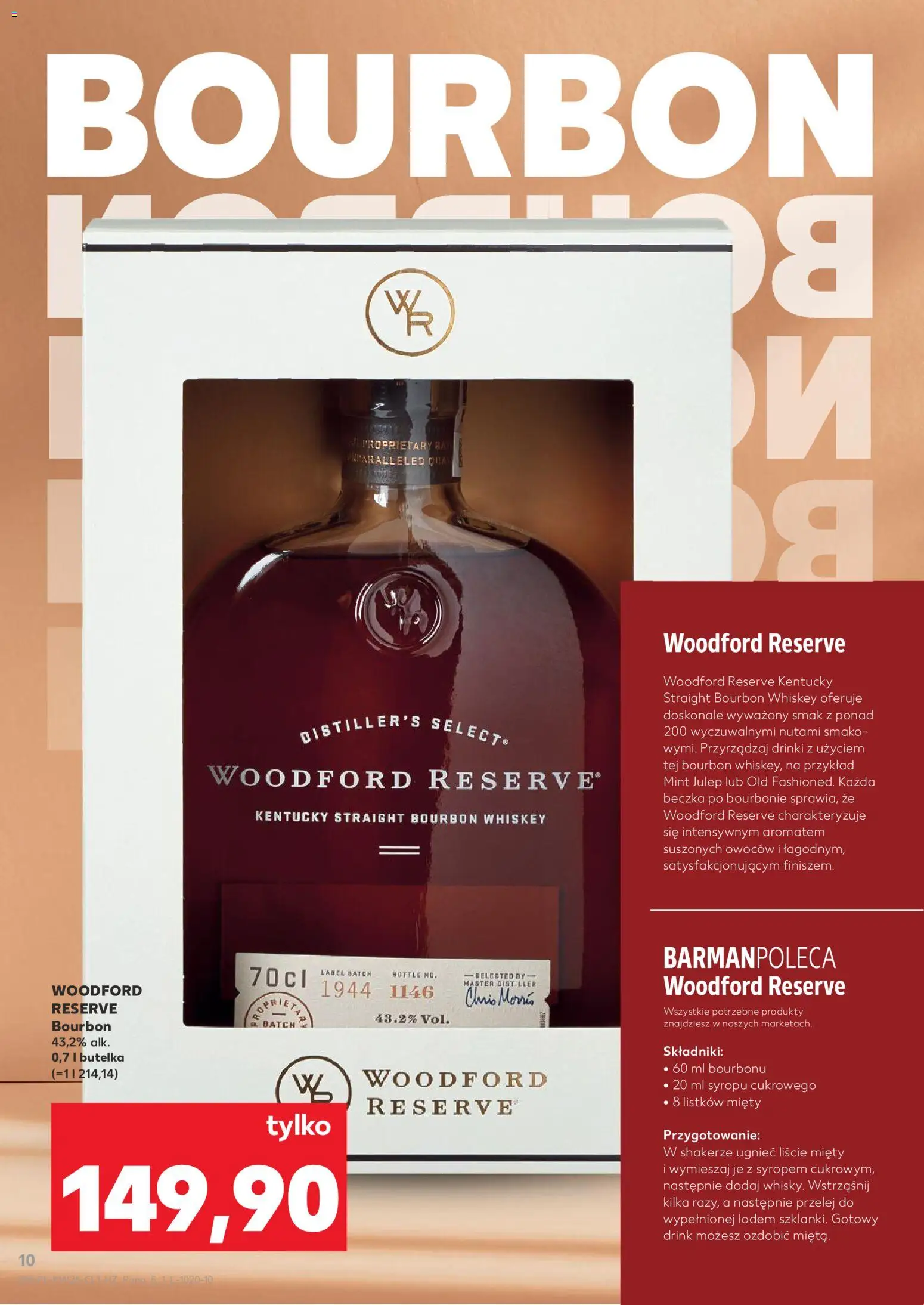 Kaufland Polsko leták - Barek od 25.06.2026 | Strana: 10 | Produkty: Whiskey, Bourbon