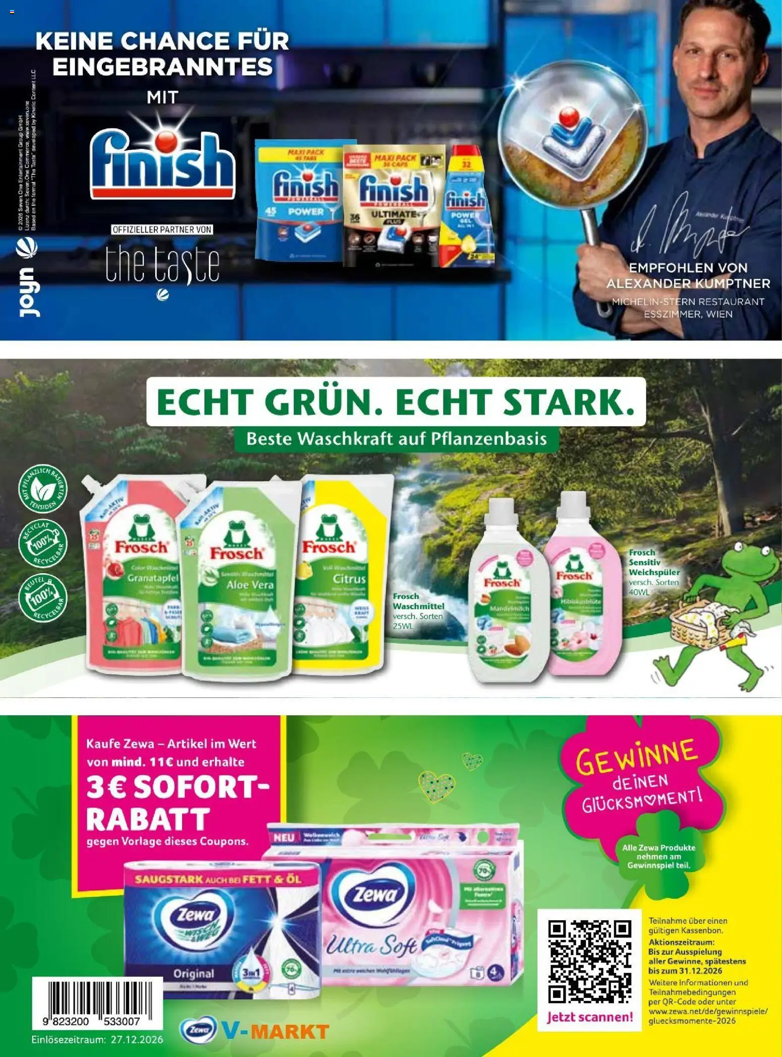 V-Markt Vielfals September / Oktober – gültig ab 01.09.2026 | Seite: 45 | Produkte: Öl, Finish, Weichspüler, Waschmittel
