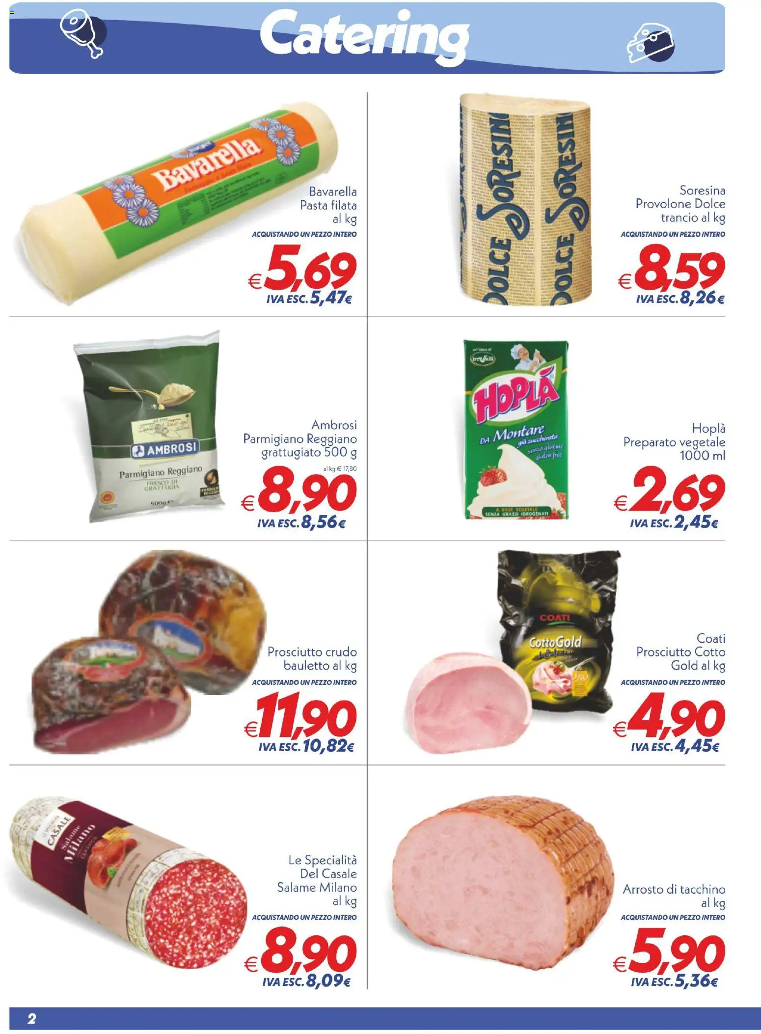 Volantino SuperConveniente del 01/09/2026 | Pagina: 2 | Prodotti: Prosciutto Cotto, Salame, Parmigiano reggiano, Parmigiano