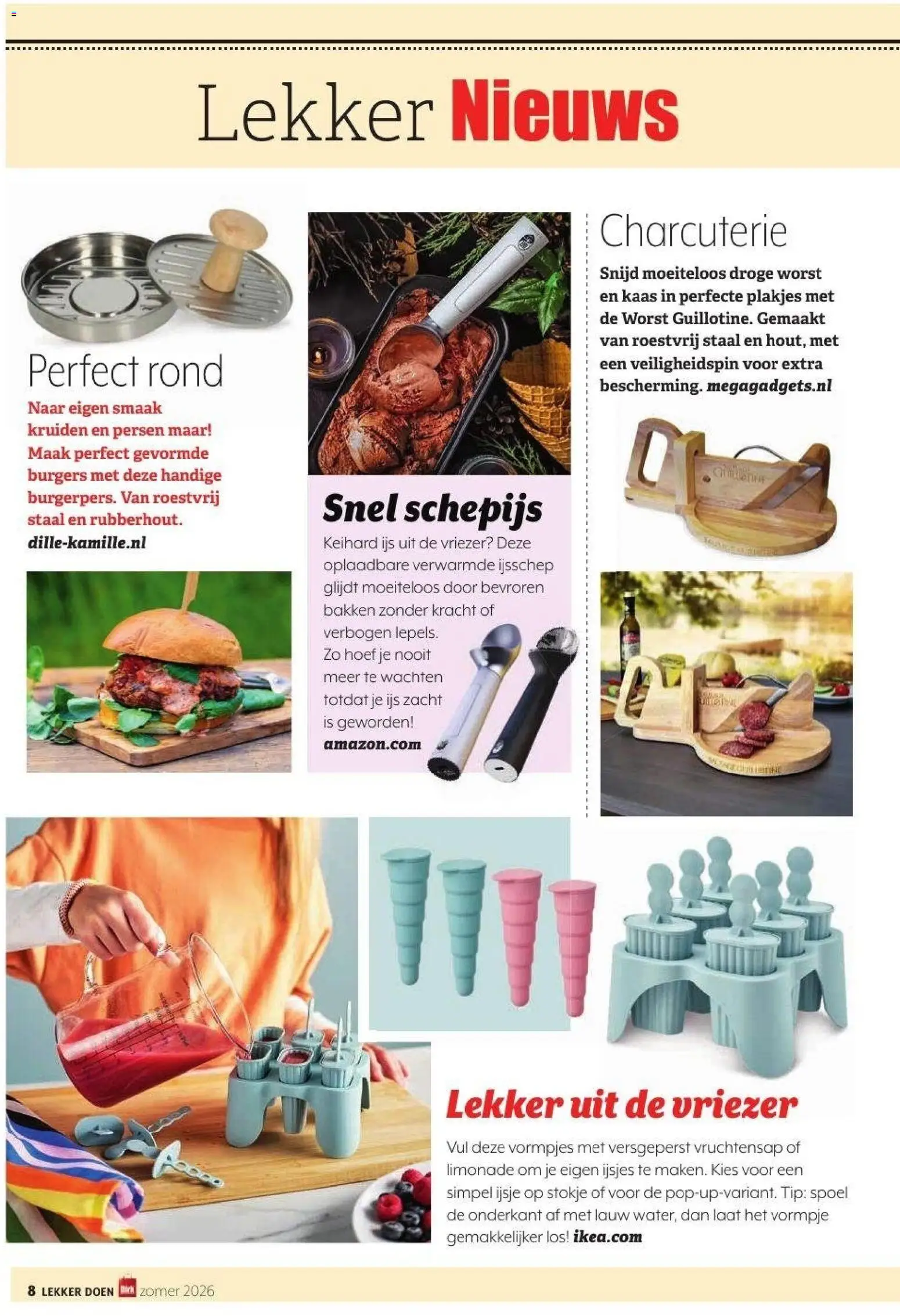 {H1} | Pagina: 8 | Producten: Kaas, Ijsje, Ijs, Kruiden
