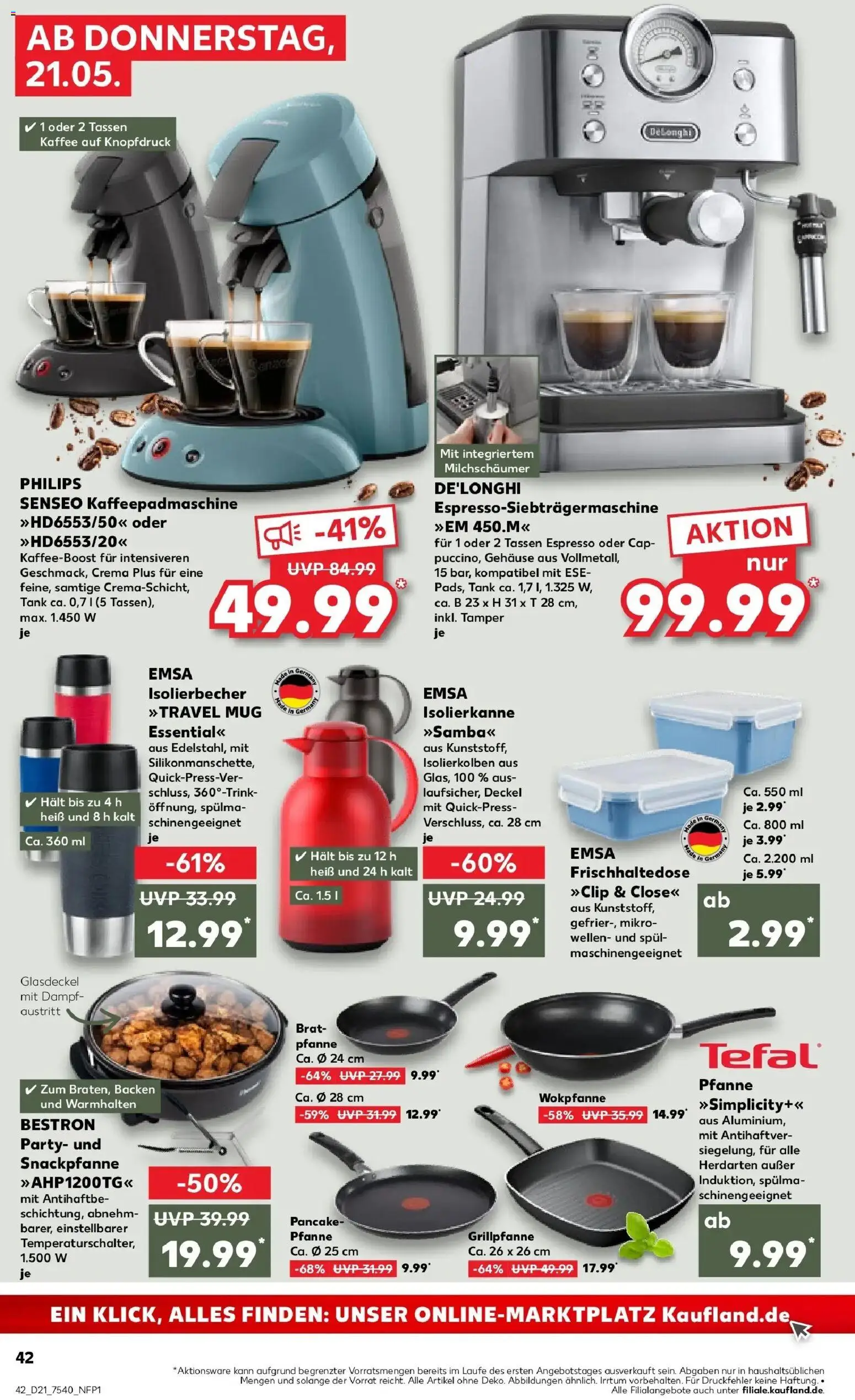 Kaufland Prospekt Oranienburg – gültig ab 18.05.2026 | Seite: 47 | Produkte: Philips, Senseo, Grill, Wok