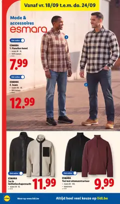 Lidl Folder week 38 - Voorbeeld van een folder van Lidl, geldig van 14/09/2026 | Pagina: 32 | Producten: Trui, Sweatshirt, Hemd, Jas