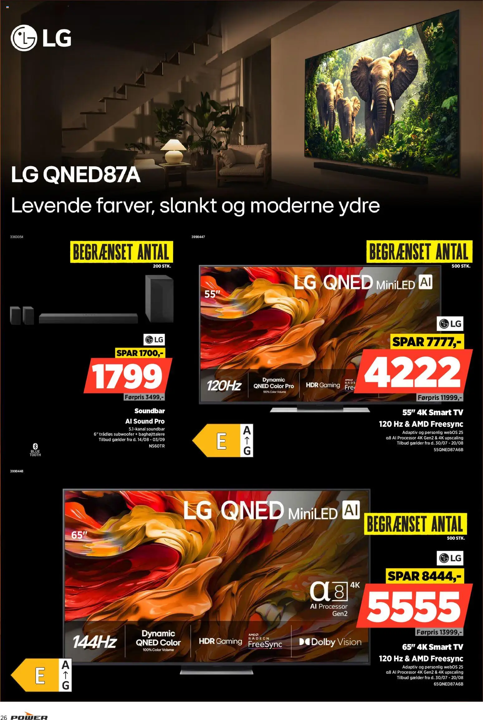 Power tilbudsavis – gyldig fra 14/08/2026 | Side: 26 | Produkter: Processor, Soundbar, Smart TV, TV