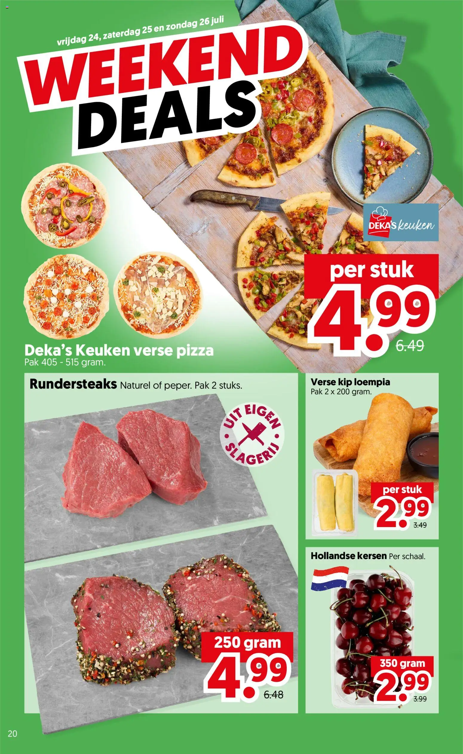 {H1} | Pagina: 22 | Producten: Kersen, Pizza, Kip