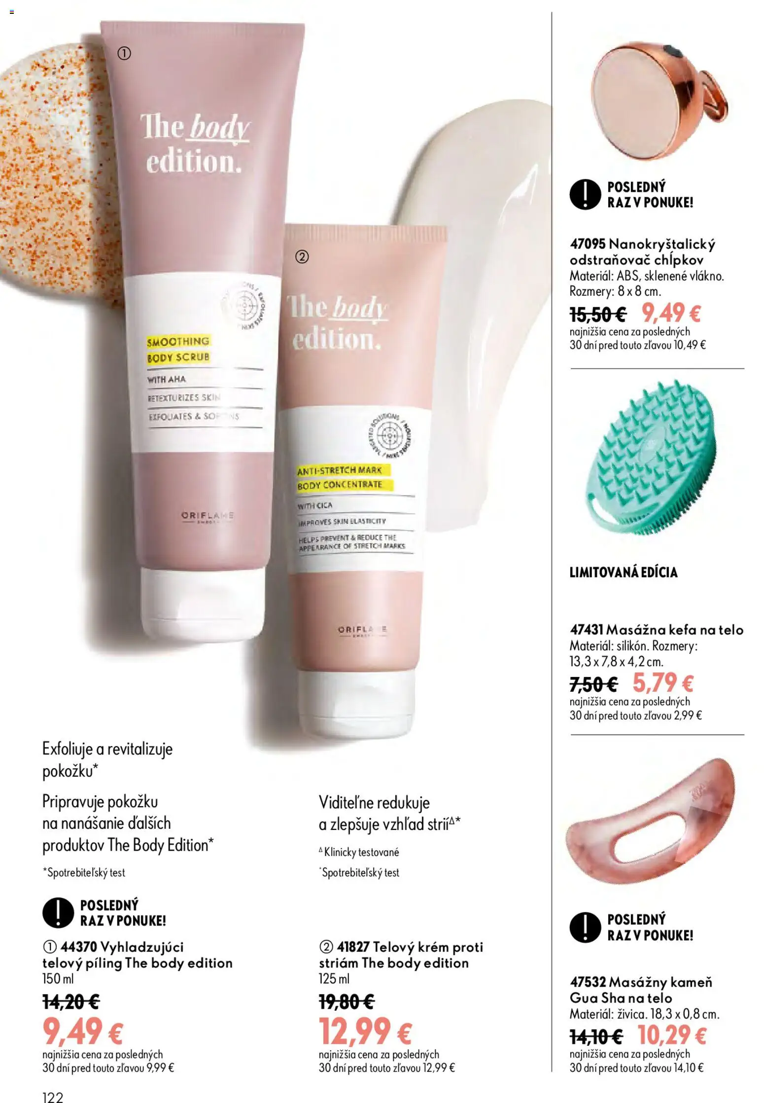 Nové Oriflame akcie – leták je platný od 09.09.2026 | Strana: 122 | Produkty: Kefa, Telový krém, Krém