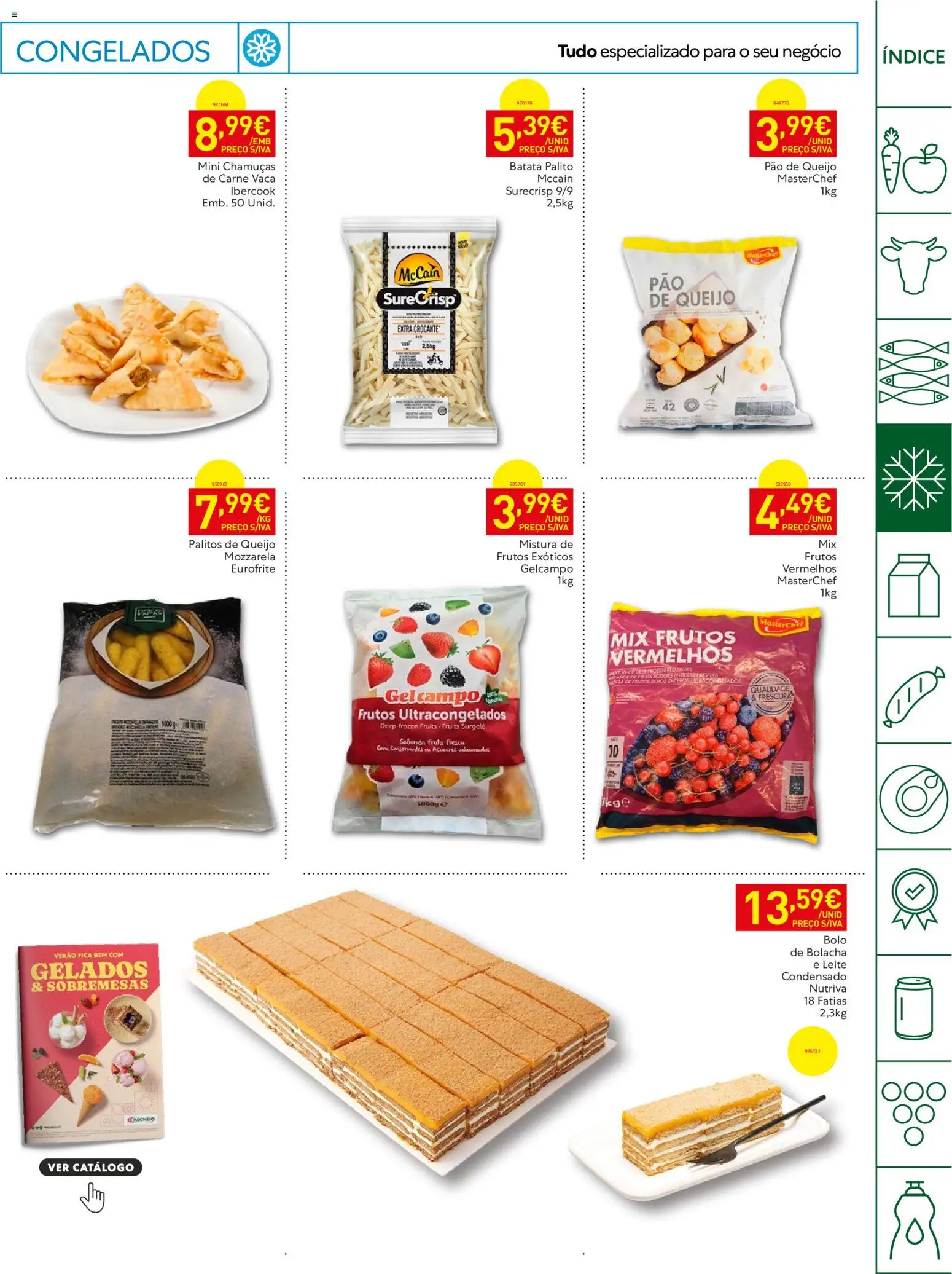 Recheio Horeca │ válido de 14/07/2026 | Página: 9 | Produtos: Leite condensado, Leite, Pão, Carne