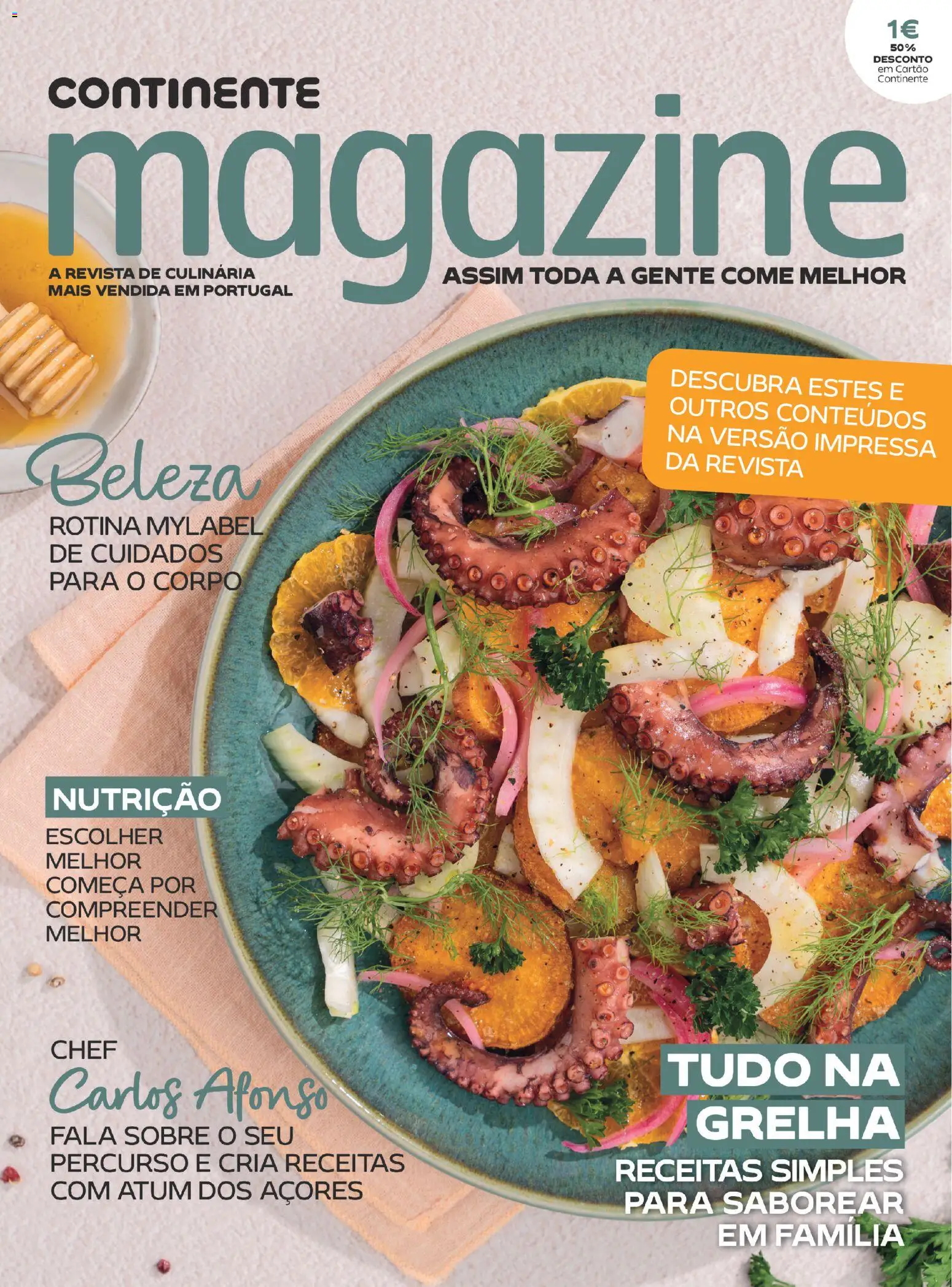 Continente - Folheto Magazine │ válido de 11/08/2026 | Página: 1 | Produtos: Atum, Revista