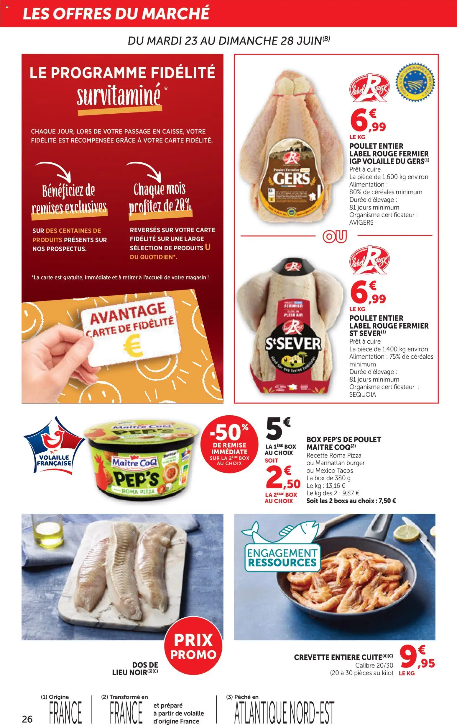 {H1} | Page: 26 | Produits: Pêche, Crevette, Volaille, Céréales