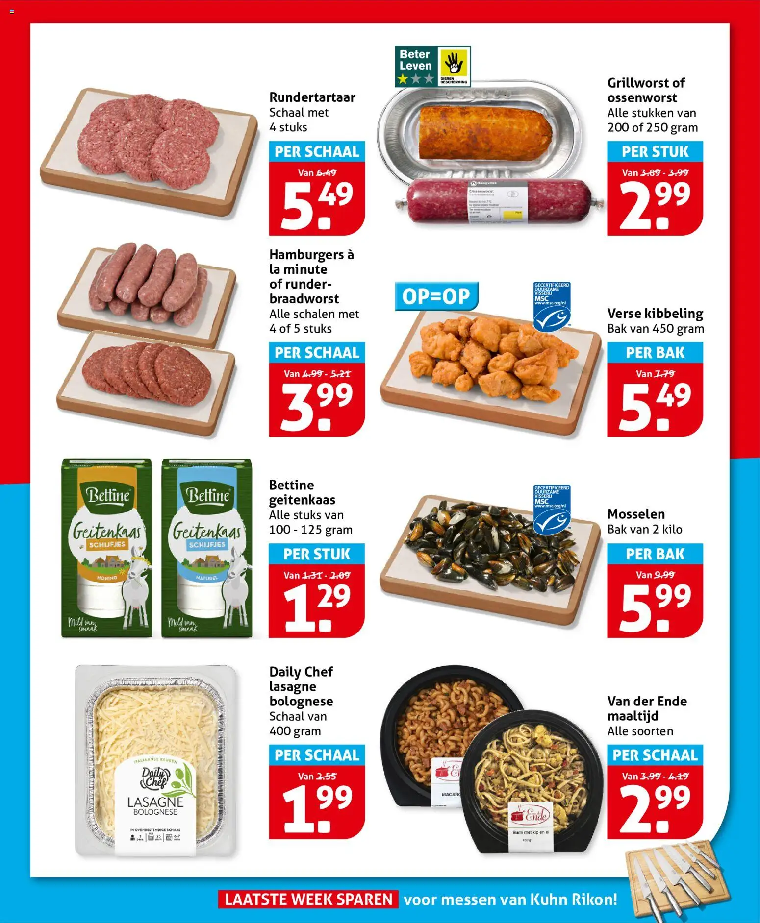 {H1} | Pagina: 10 | Producten: Honing, Lasagne, Geitenkaas, Kip