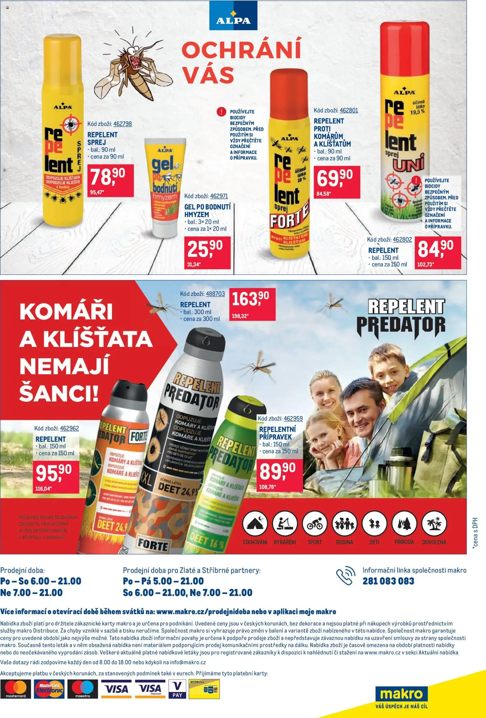 Makro leták - Letní sezona od 20.05.2026 | Strana: 24 | Produkty: Hodiny, Alpa, Karty, Dekorace