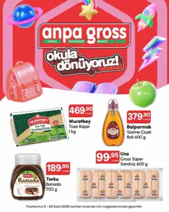 05 Eylül 2026 tarihinden itibaren geçerli olan Anpa Gross kataloğu önizlemesi