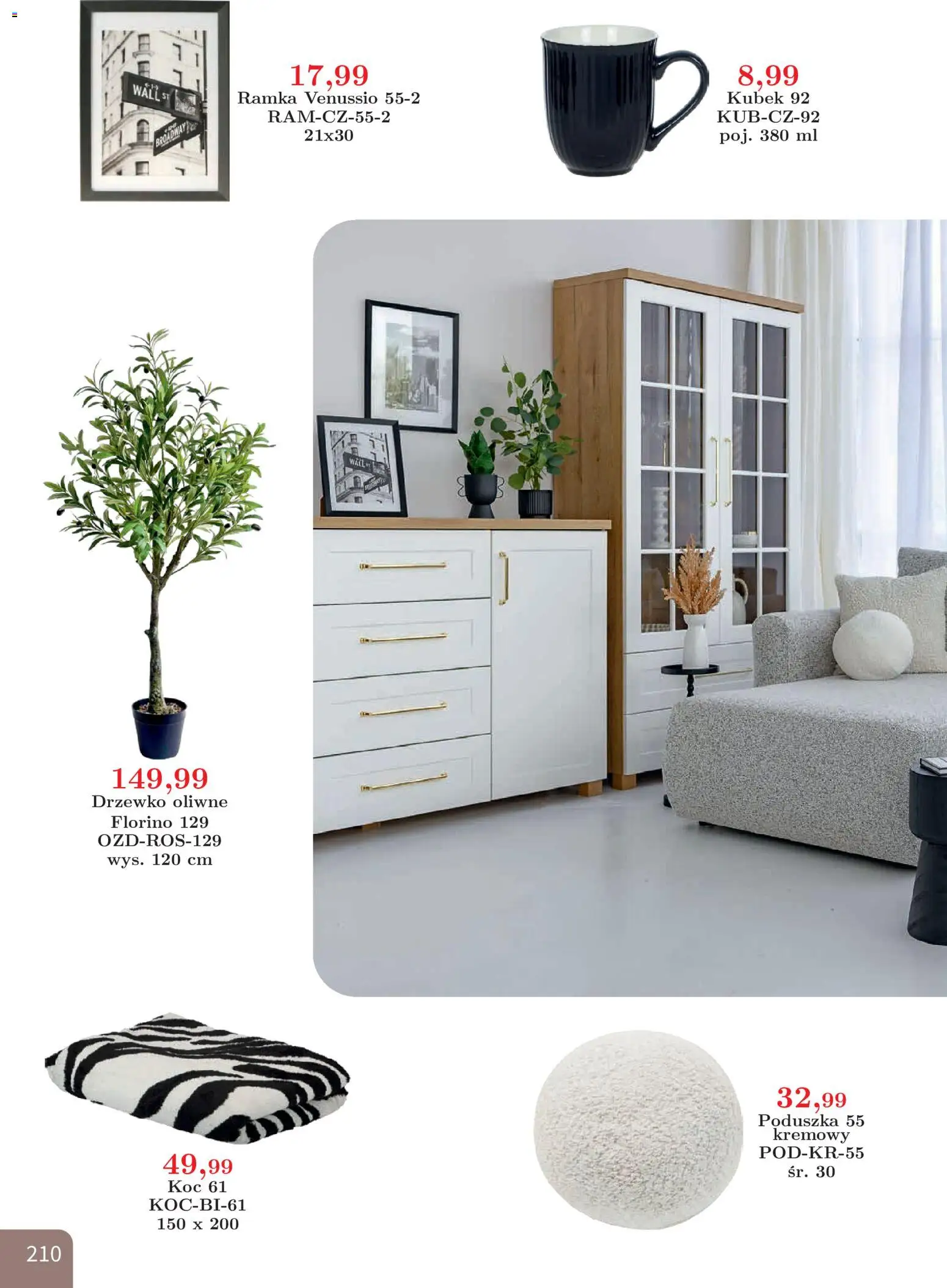 Bodzio Katalog od 01.08.2026 | Strona: 210 | Produkty: Poduszka, Koc, Ramka