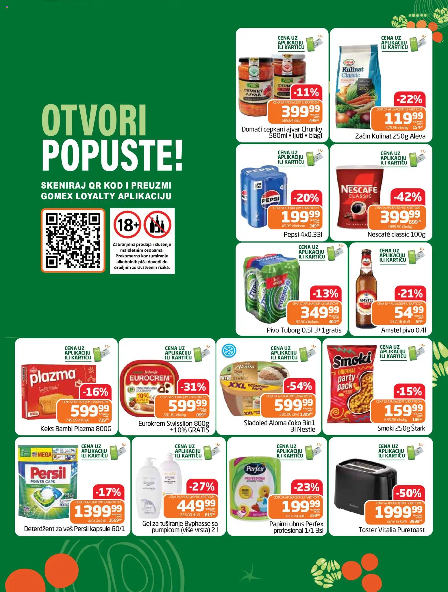 Gomex katalog - važi od 30.09.2026 | Strana: 2 | Proizvode: Deterdžent, Sladoled, Eurocrem, Persil