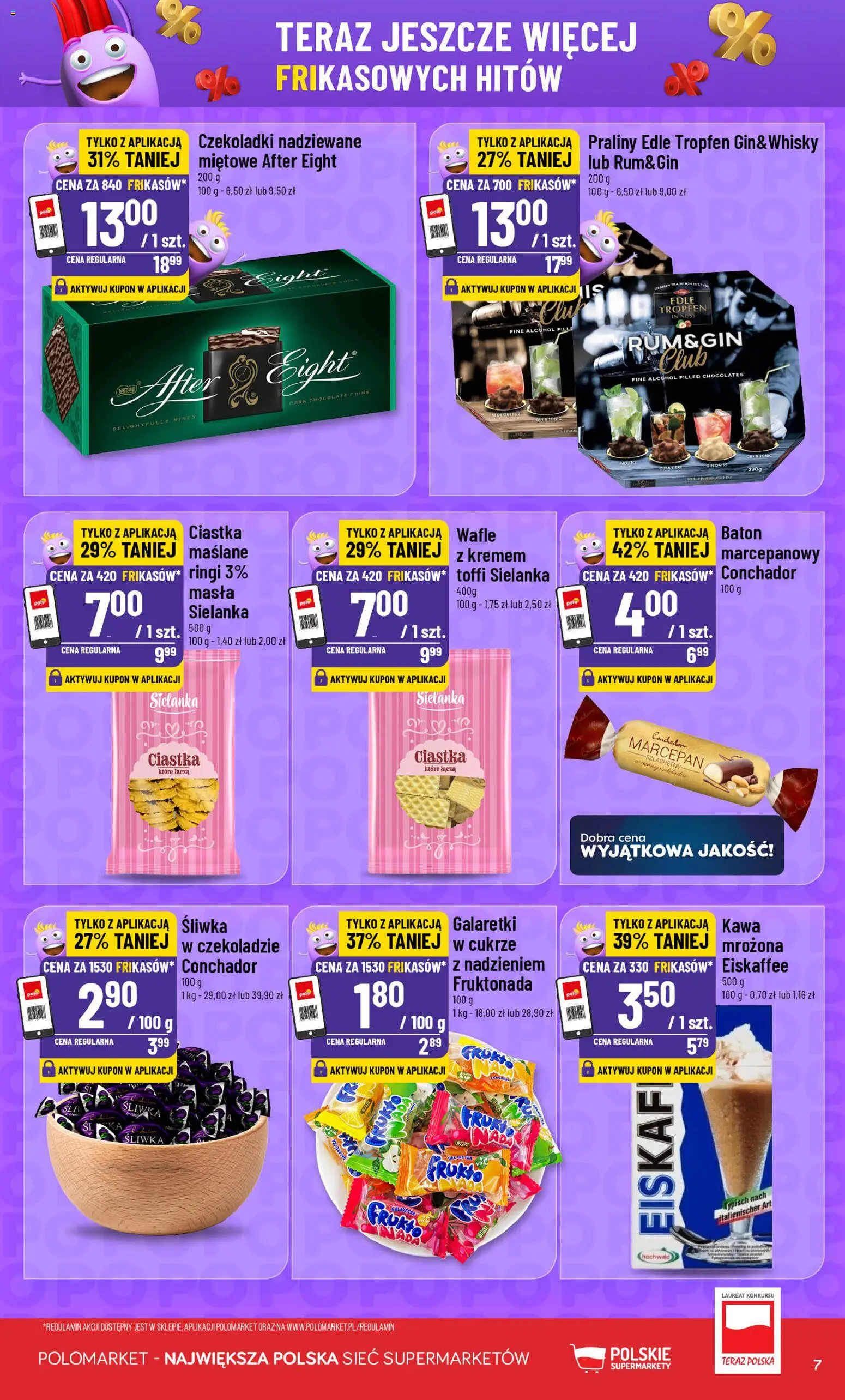 POLOmarket gazetka - Frikasowe Hity od 20.05.2026 | Strona: 7 | Produkty: Wafle, Kawa, Gin, Ciastka