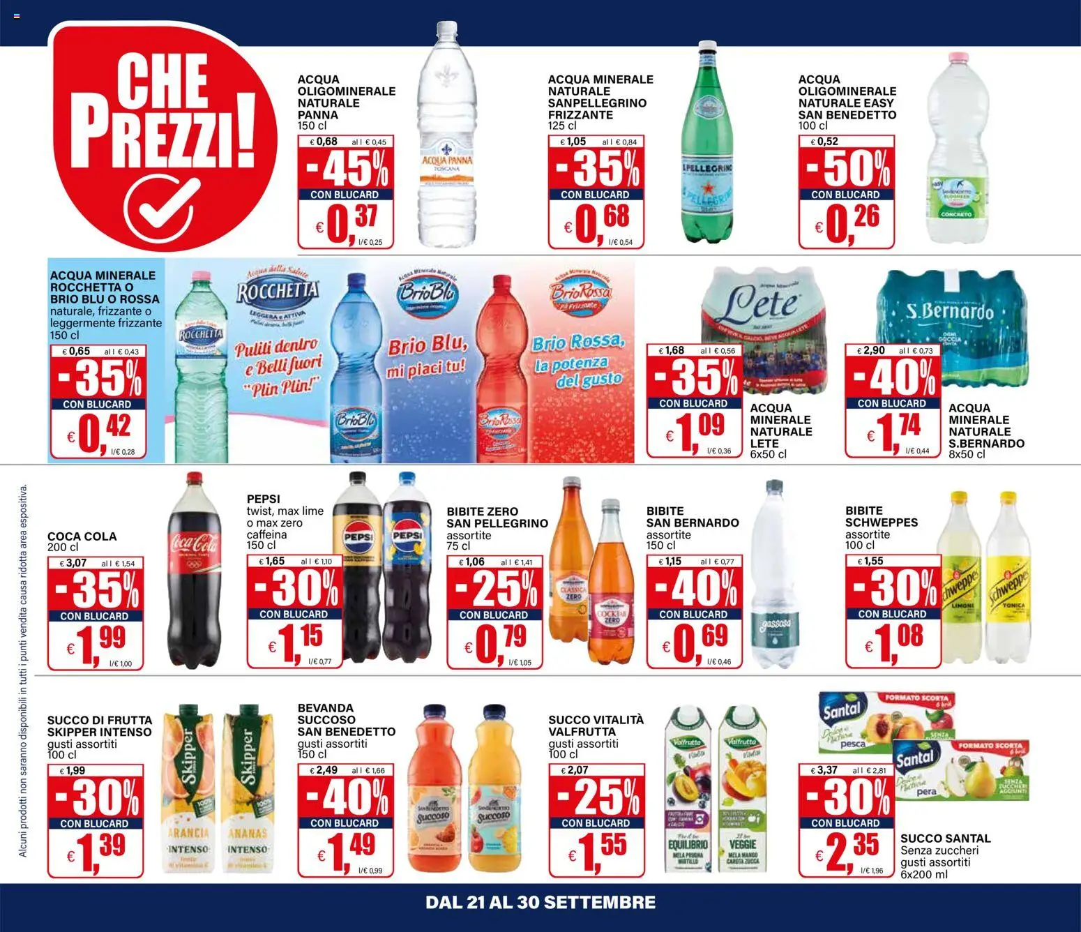 Volantino Il Gigante del 21/09/2026 | Pagina: 28 | Prodotti: Acqua Panna, Acqua, Acqua minerale, Succo di frutta