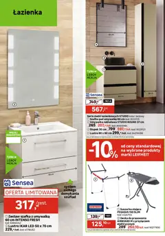 Pogląd oferty "Leroy Merlin gazetka" - ważna od 17.06.2026 | Strona: 26 | Produkty: Suszarka, Umywalka, Lustro, Deska do prasowania