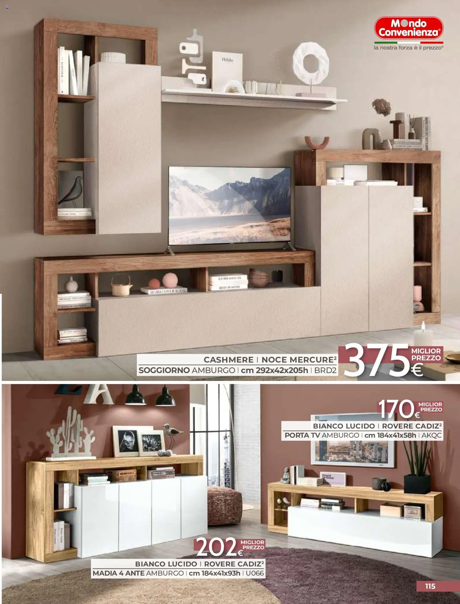 Volantino Mondo Convenienza del 01/09/2026 | Pagina: 117 | Prodotti: Porta, TV