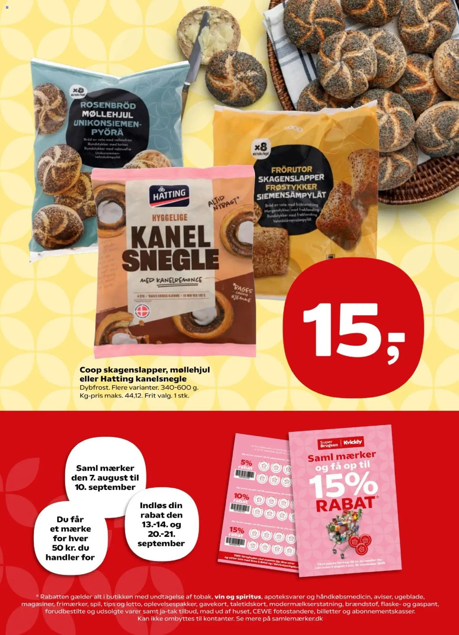 Super Brugsen tilbudsavis – gyldig fra 28/08/2026 | Side: 5 | Produkter: Kanelsnegle, Brød, Vin, Kanel