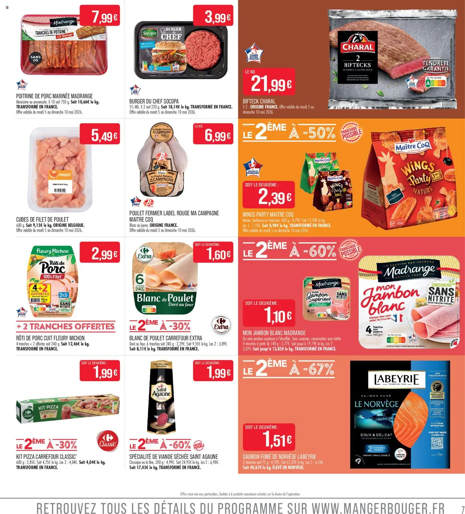 {H1} | Page: 7 | Produits: Jambon blanc, Jambon, Thé, Saumon