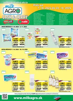 Milk Agro leták platný od 07.10.2026