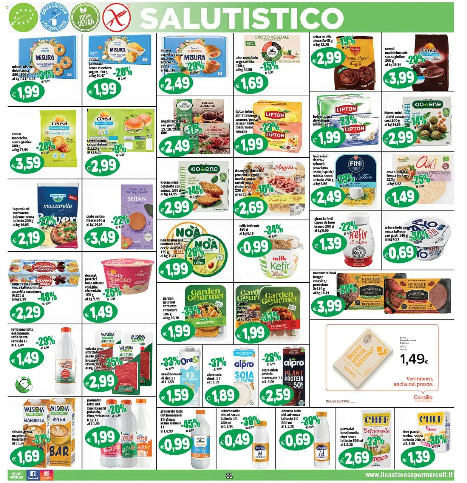 Volantino Il Castoro del 14/10/2026 | Pagina: 11 | Prodotti: Riso, Avocado, Latte, Zucca