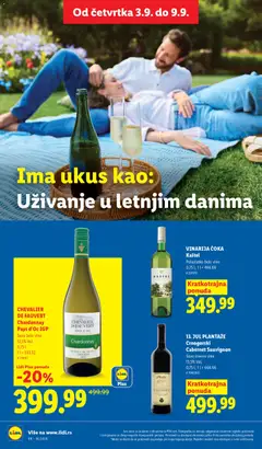 CHEVALIER DE FAUVERT Chardonnay Pays d'Oc IGP, Suvo belo vino 12,5% Vol. 0,75 l - pregled Lidl kataloga - važi od 03.09.2026 | Strana: 70