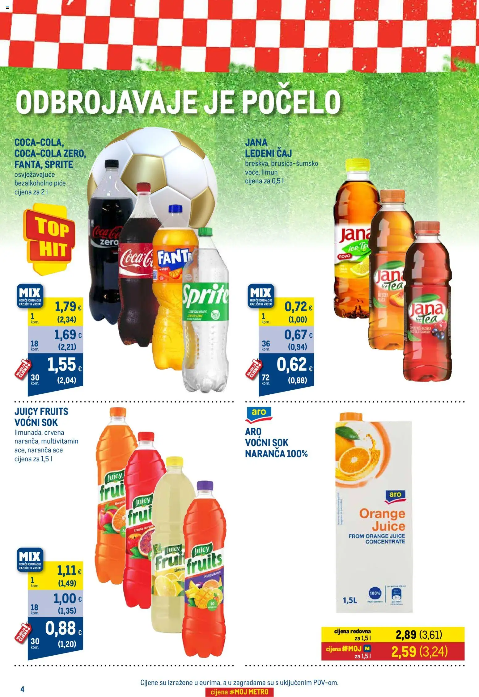 Metro katalog | vrijedi od 01.06.2026 | Stranica: 4 | Proizvodi: Sok, Ledeni čaj, Čaj, Limun