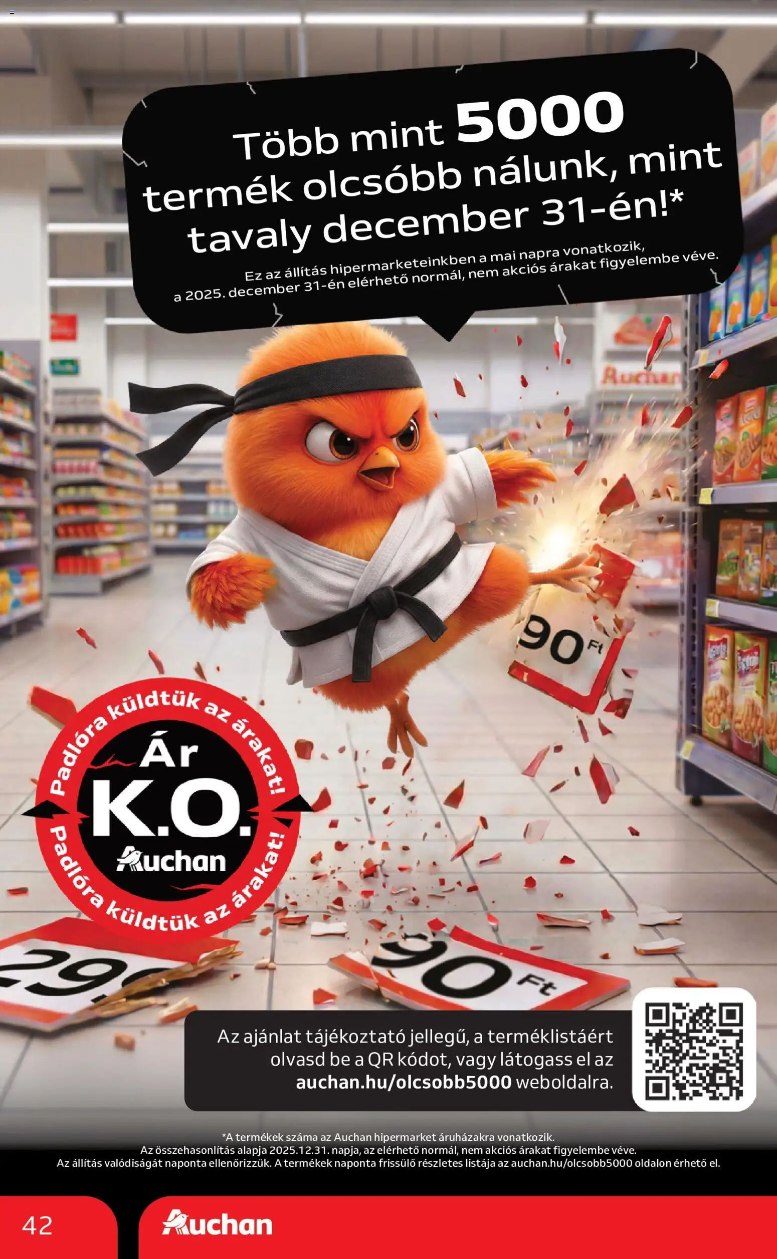 Auchan akciós ujság - amely érvényes a következő dátumtól: 2026.07.09. | Oldal: 42