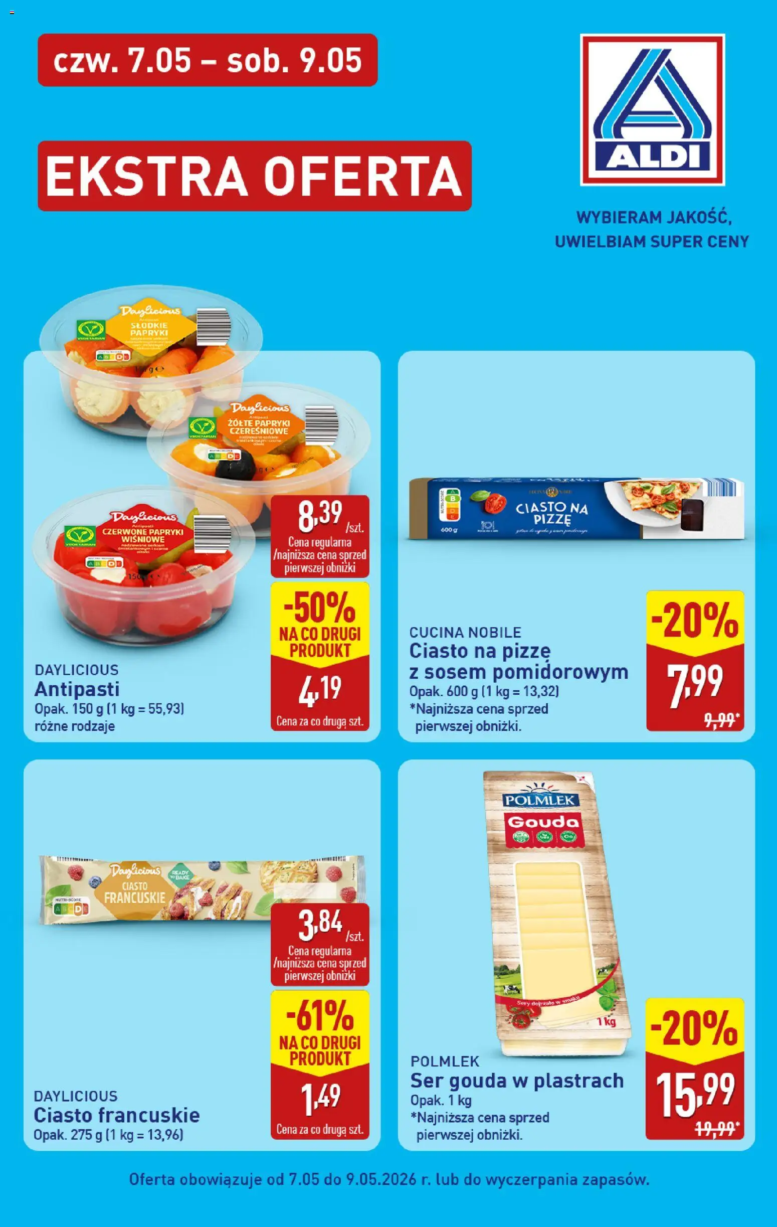Aldi gazetka - Oferta specjalna II od 07.05.2026 | Strona: 3 | Produkty: Ciasto francuskie, Ciasto, Ser, Ser gouda