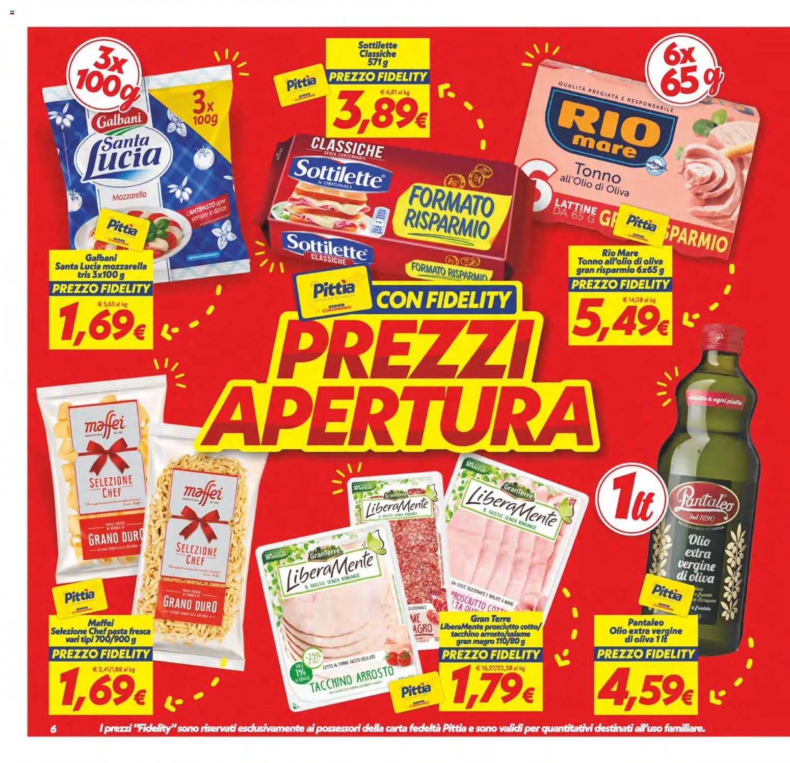 Volantino SuperConveniente del 25/09/2026 | Pagina: 6 | Prodotti: Arrosto, Prosciutto, Pasta, Piatto