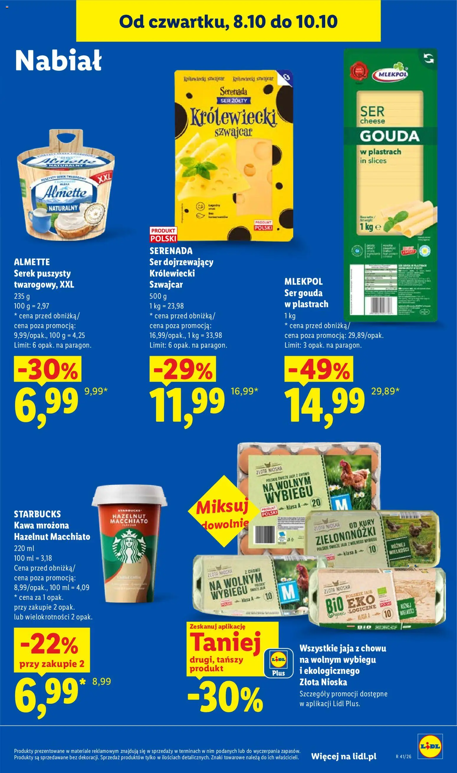 Lidl Polsko leták od 08.10.2026 | Strana: 59 | Produkty: Starbucks, Gouda
