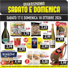 Anteprima del volantino PIM Supermercati volantino Weekend valido a partire dal 17/10/2026